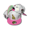 Los Angeles Dodgers Centennial with Pink Brim White and Pink ¨C Snapback Cap