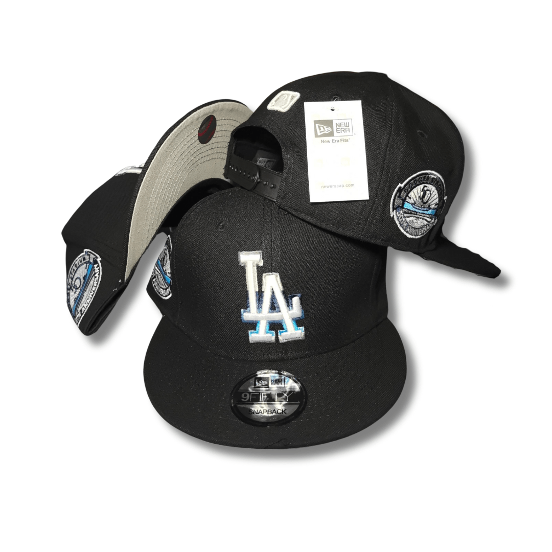 Men's Los Angeles Dodgers New Era Black Raceway 59FIFTY ¨C Snapback Cap