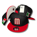 New Era 59Fifty Mexico World Baseball Classic Hat Black, Red ¨C Snapback Cap