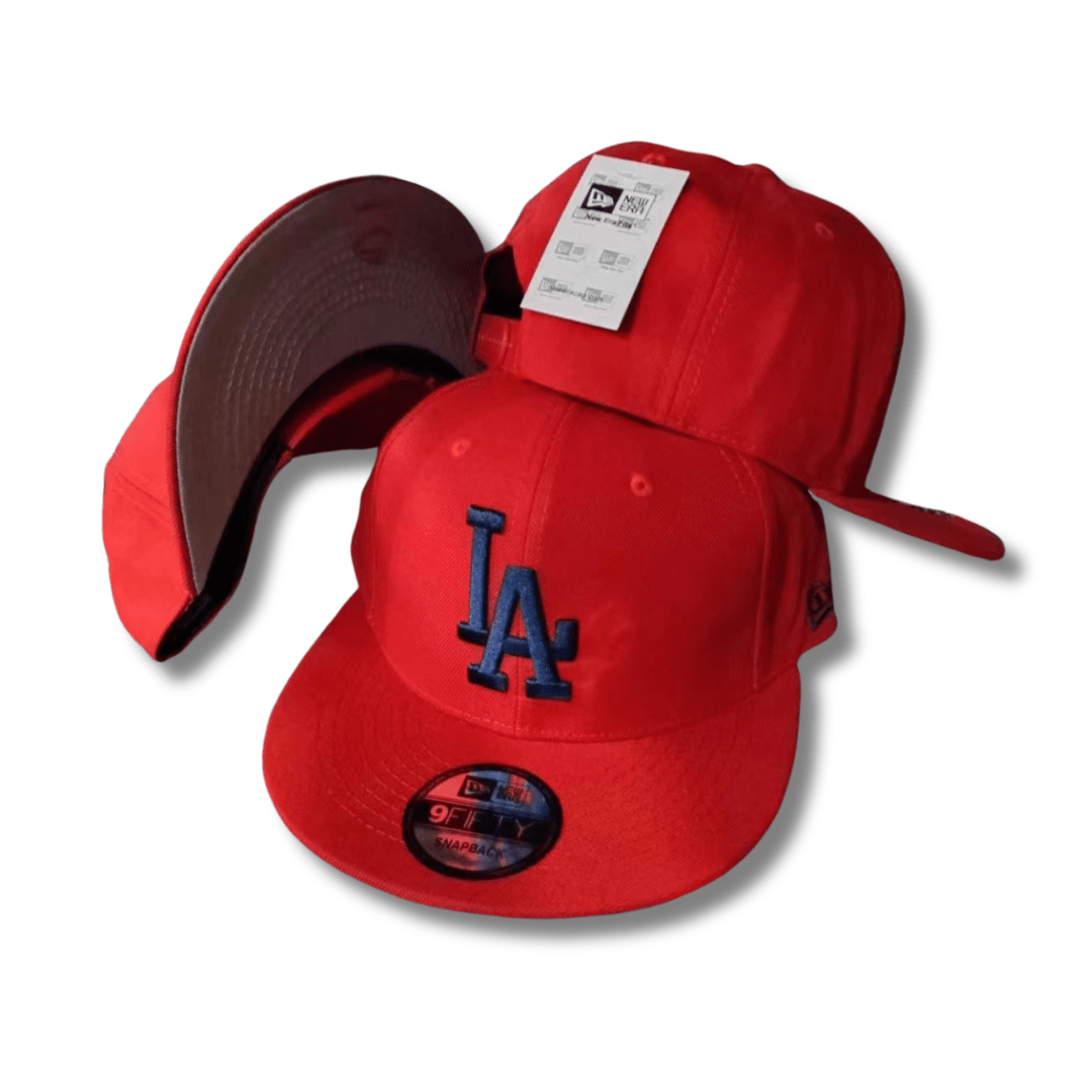 Los Angeles Dodgers  Red with Blue Embroidered Logo ¨C Snapback Cap