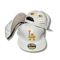 Los Angeles Dodgers White with Gold Embroidered Logo ¨C Snapback Cap