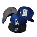 Los Angeles Dodgers Blue with Black Brim and White Embroidered Logo ¨C Snapback Cap
