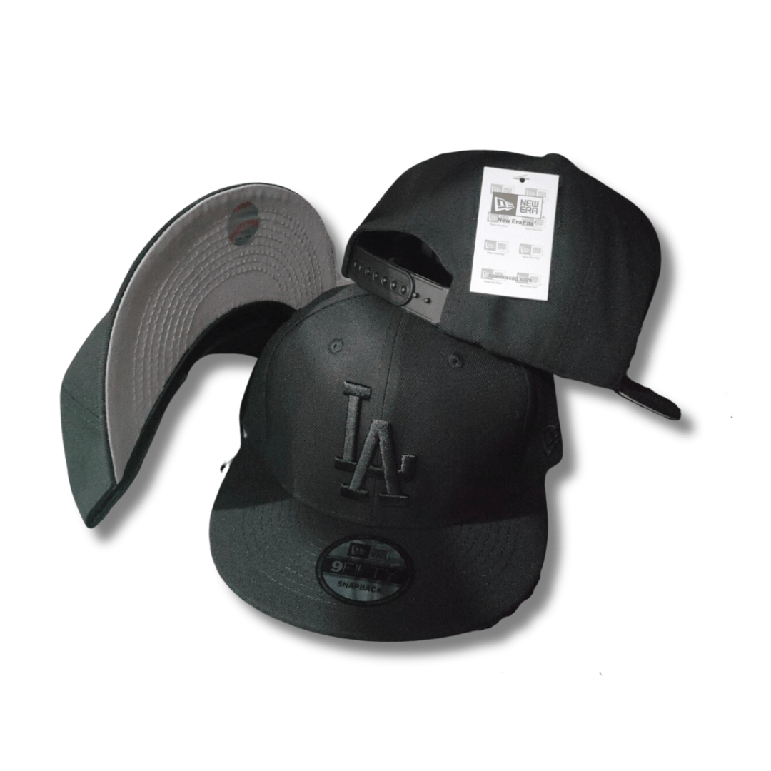 Los Angeles Dodgers All Black with Tonal Embroidered Logo ¨C Snapback Cap