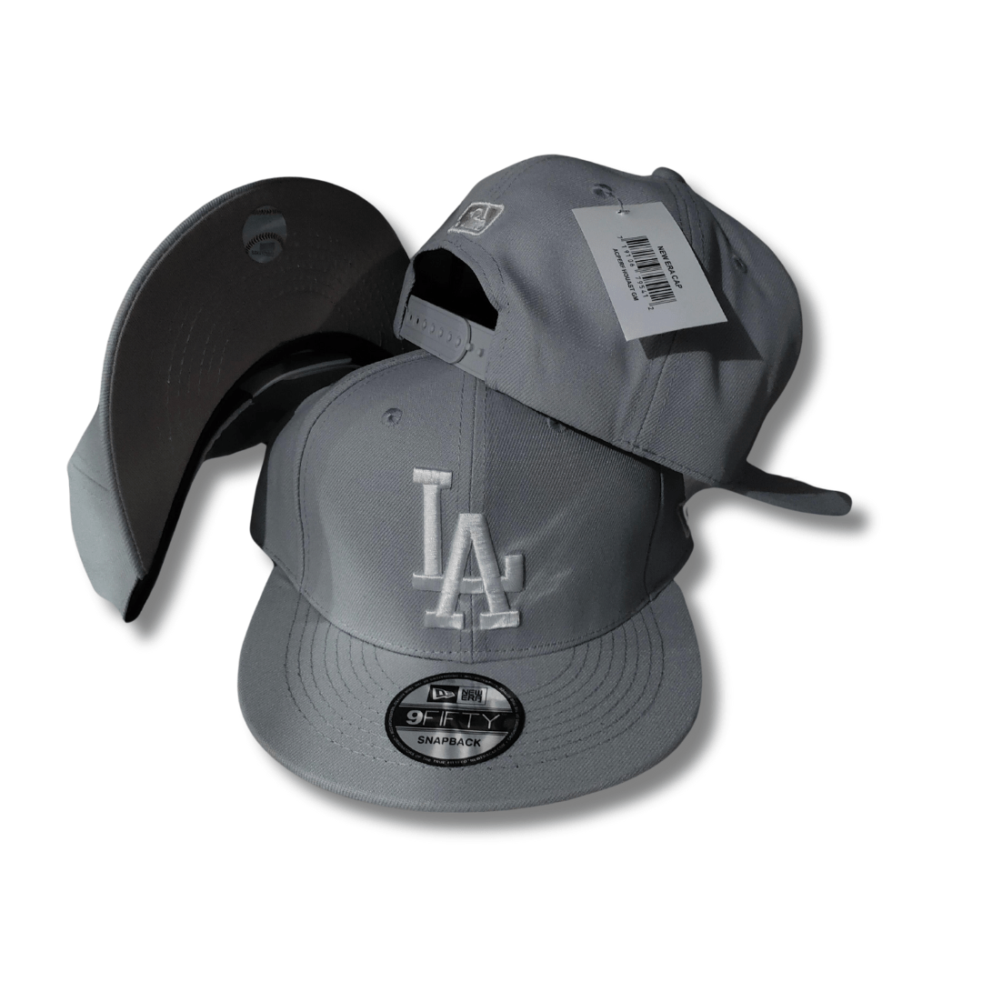 Los Angeles Dodgers  Gray with White Embroidered Logo ¨C Snapback Cap