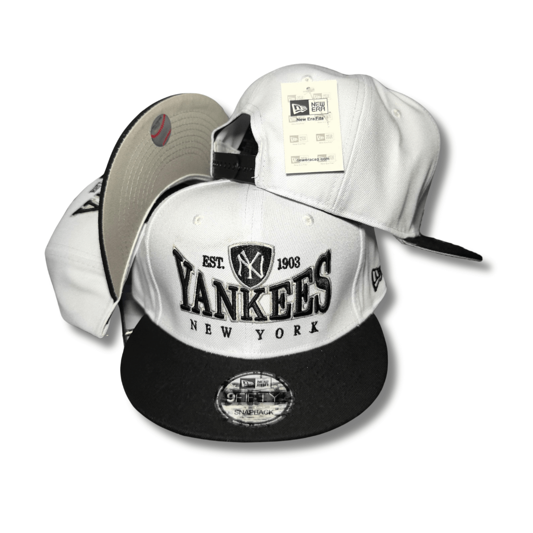 New York Yankees White and Black Est. 1903 ¨C Snapback Cap