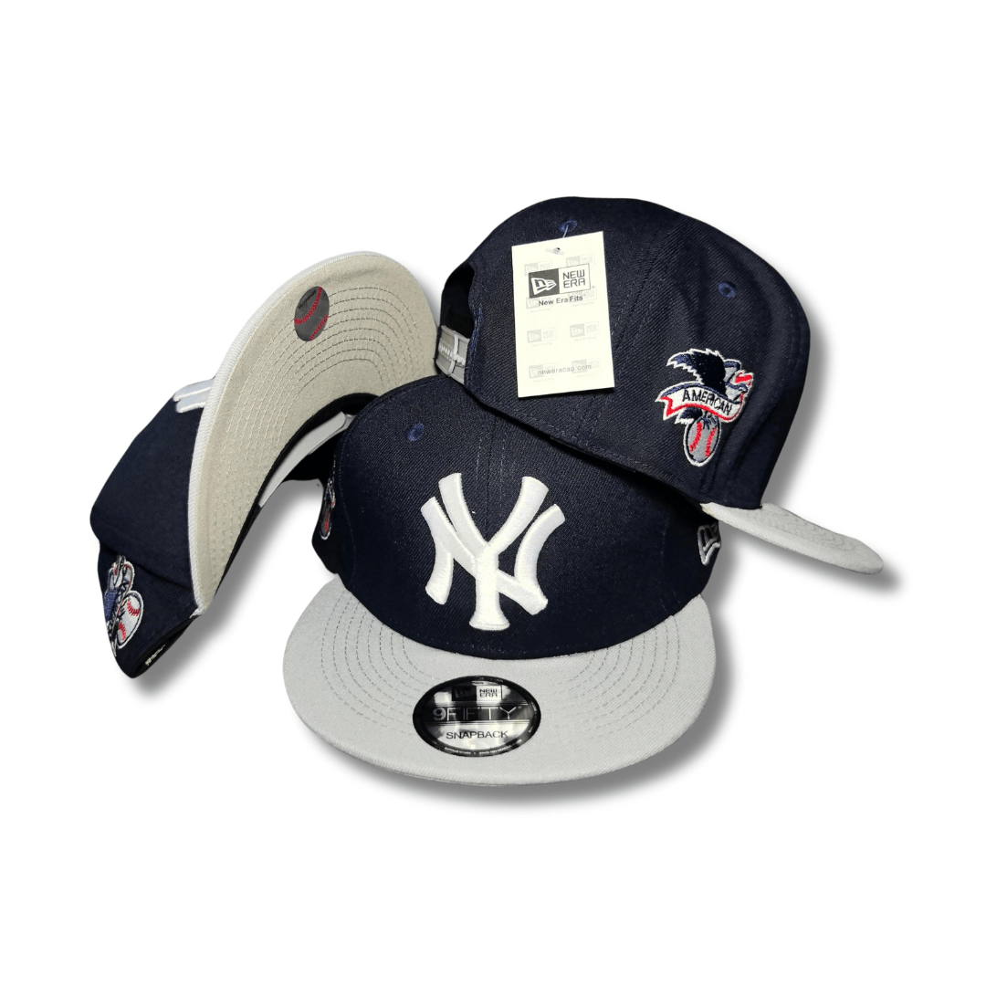 New York Yankees 9FIFTY with Side Patch Navy and Gray ¨C Snapback Cap