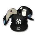 New York Yankees 9FIFTY with Blue Side Patches Black and Gray ¨C Snapback Cap