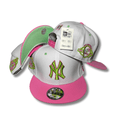 New York Yankees 9FIFTY with Green and Pink Accents White and Pink ¨C Snapback Cap
