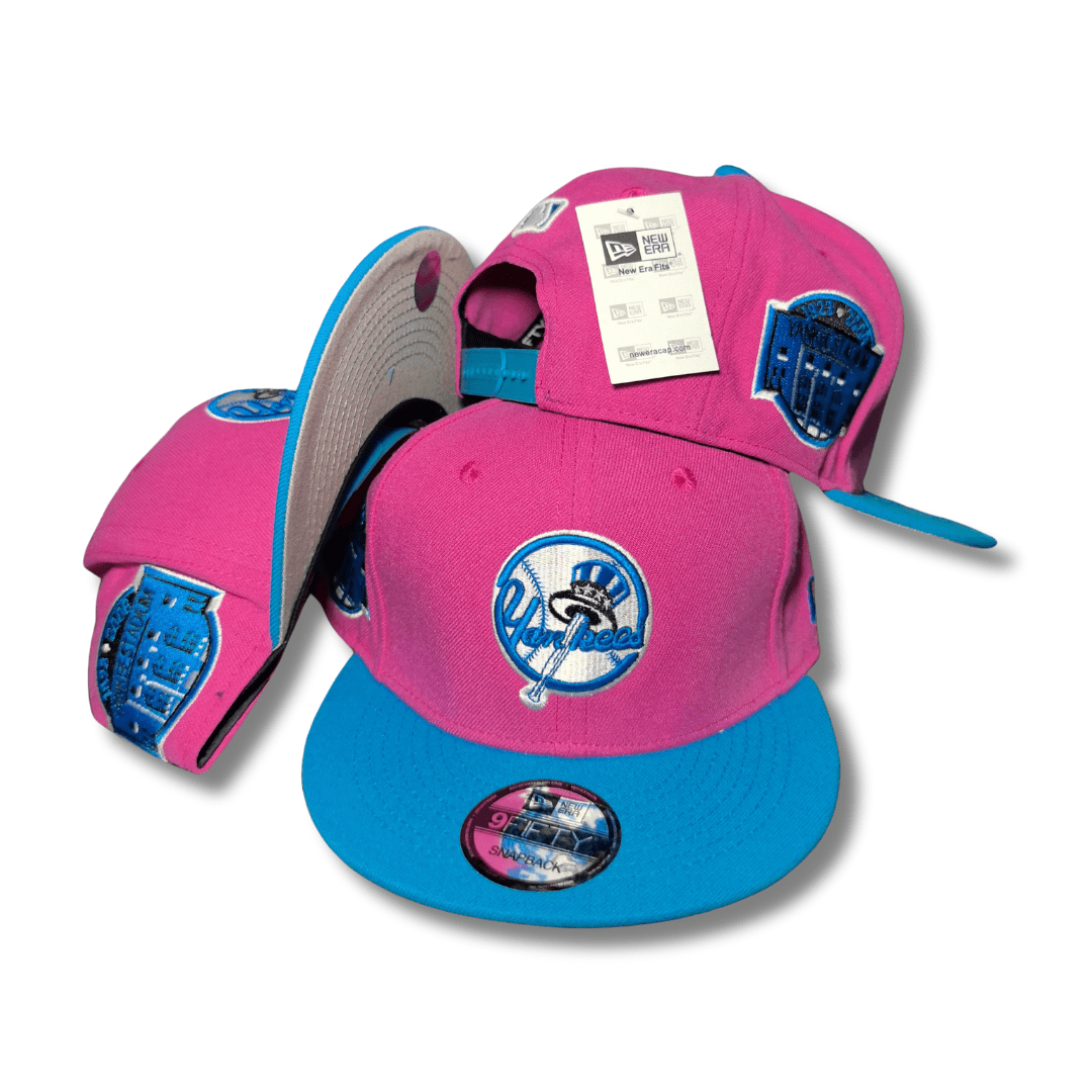 New York Yankees 9FIFTY with Blue Accents Pink and Blue ¨C Snapback Cap