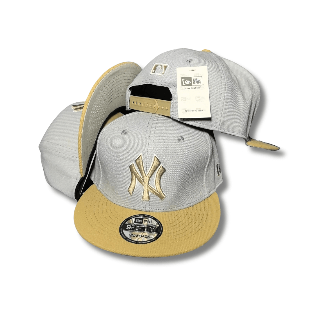 New York Yankees 9FIFTY with Gold Logo Gray and Gold ¨C Snapback Cap