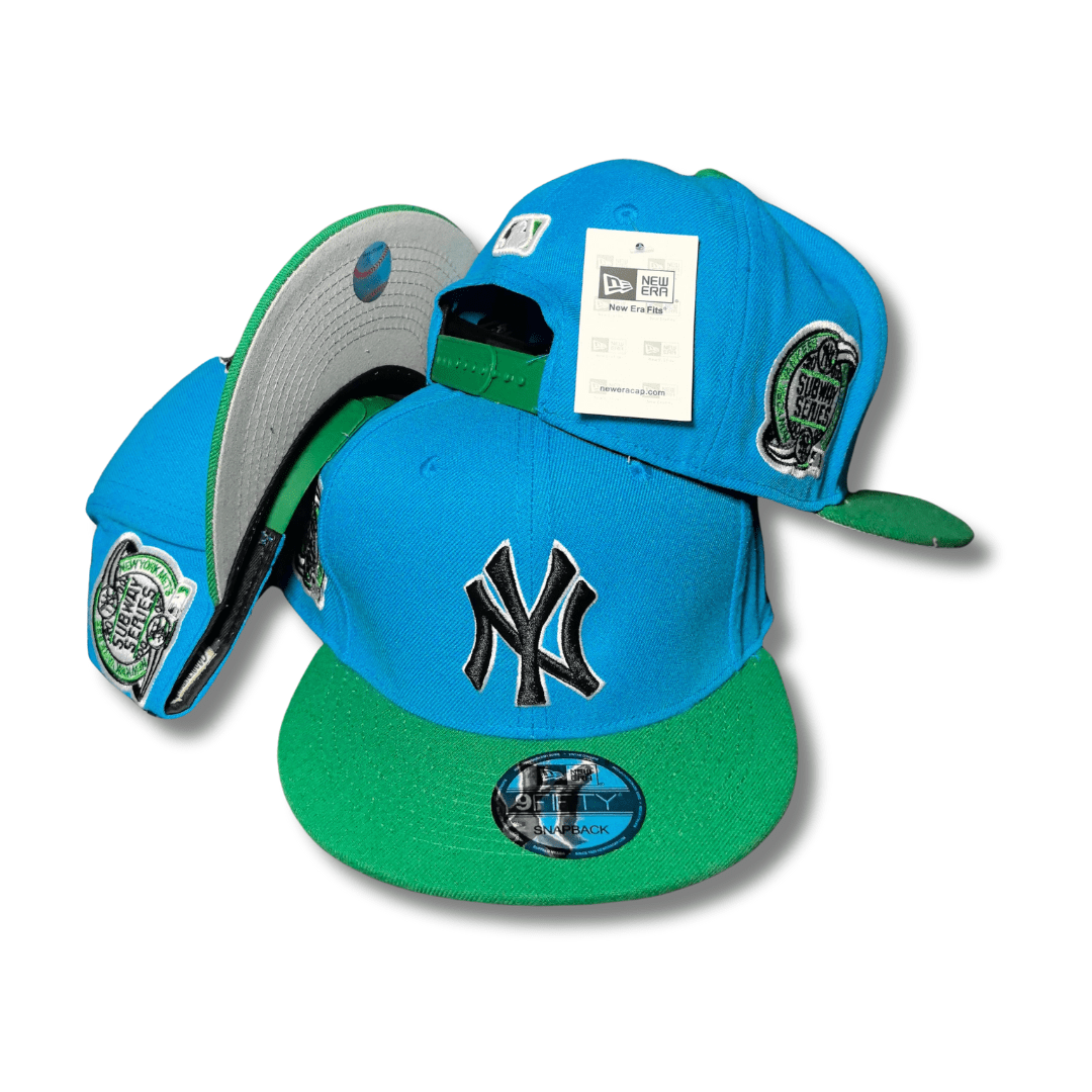 New York Yankees 9FIFTY with Subway Series Patches Blue and Green ¨C Snapback Cap