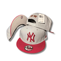 New York Yankees Gray and Red with Embroidered Logo and ¡°New York¡± Design - Snapback Cap
