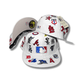 New Era Multi-Logo MLB 59Fifty with MLB Logo White ¨C Fitted Cap