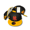 New York Yankees New Era 9Fifty with Championship Patches Black and Yellow ¨C Snapback Cap