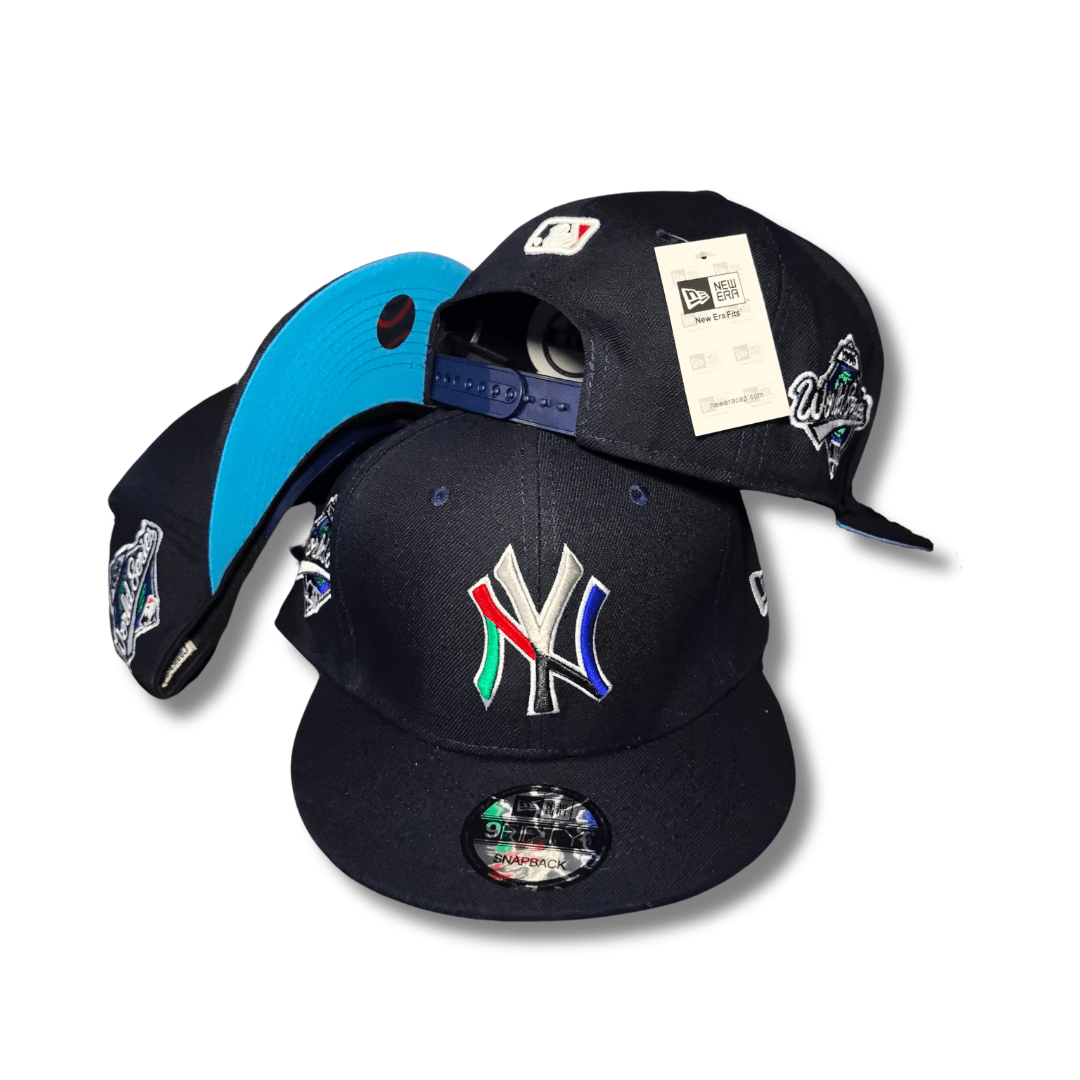 New York Yankees Navy Multicolor Logo with Blue Undervisor ¨C Snapback Cap