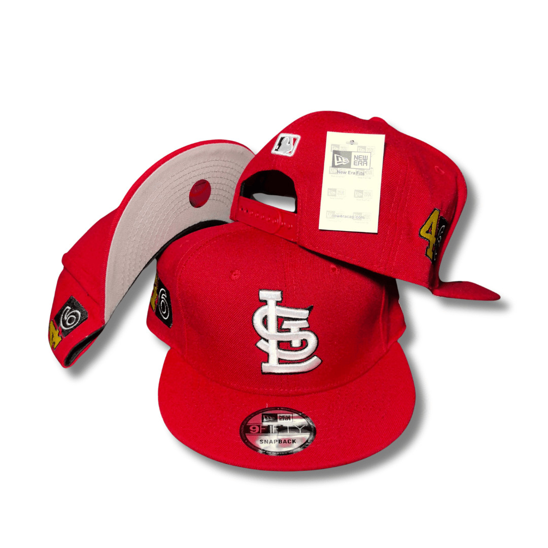 St. Louis Cardinals 9FIFTY Vibrant Red with Embroidered Logos ¨C Snapback Cap