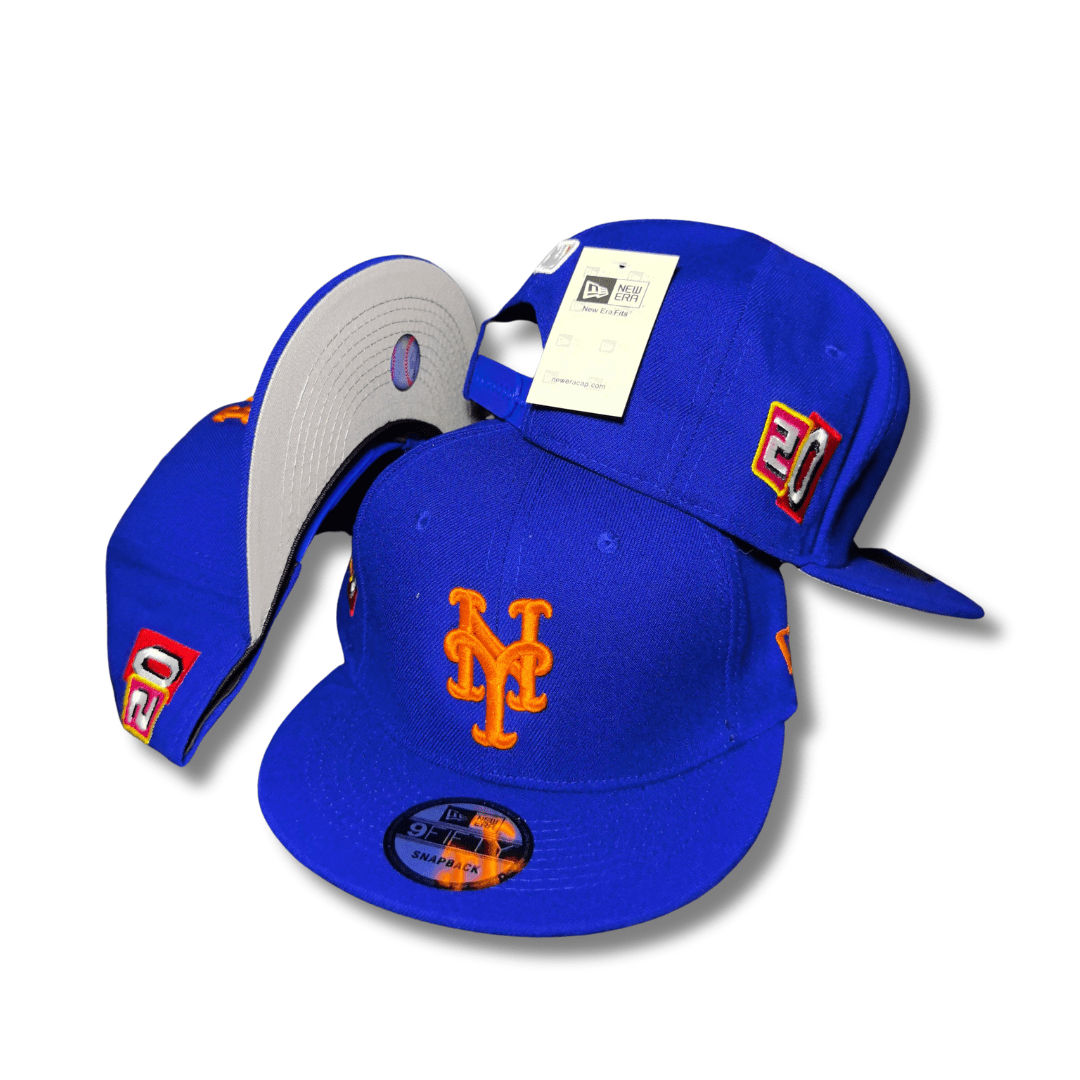New York Mets Royal Blue with Orange Embroidered Logo ¨C Snapback Cap