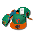 New York Yankees Green and Orange with 1999 Embroidered Side Patch ¨C Snapback Cap