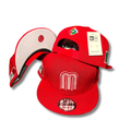 Mexico National Baseball Team with White Embroidered Logo and Flag Details Red ¨C Snapback Cap