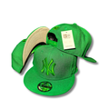 New York Yankees with Green Embroidered Logo Bright Green ¨C Snapback Cap