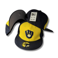 Milwaukee Brewers 9FIFTY Yellow with Navy Brim and Logo ¨C Snapback Cap