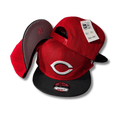 Cincinnati Reds 9FIFTY Red with Black Brim and White Logo ¨C Snapback Hat