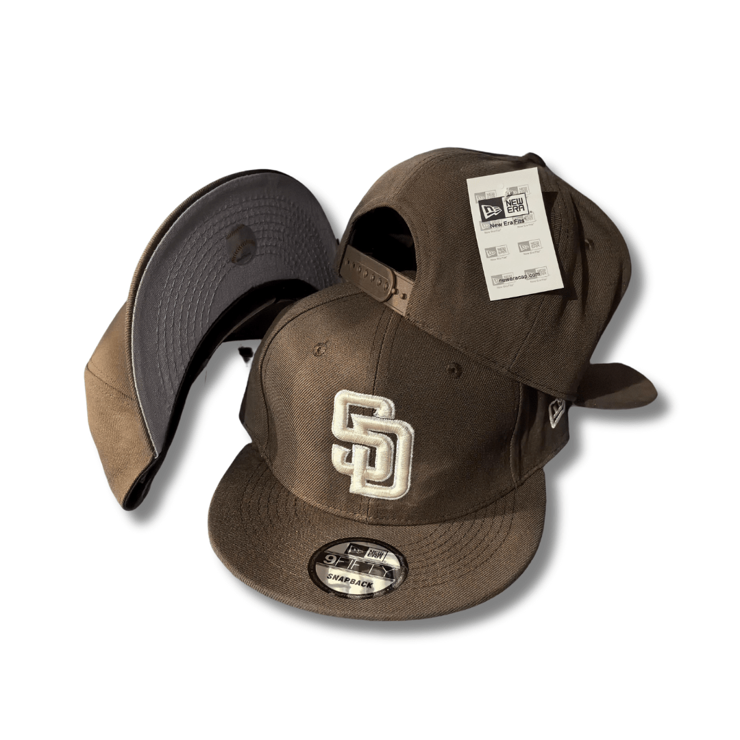San Diego Padres New Era 9FIFTY Classic Brown with Embroidered Logo ¨C Snapback Cap