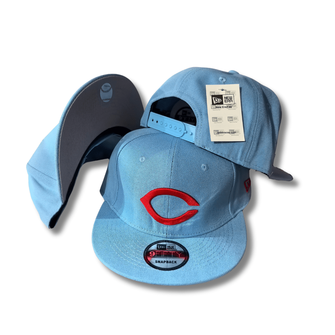 Cincinnati Reds New Era 9FIFTY Light Blue with Red Logo ¨C Snapback Cap