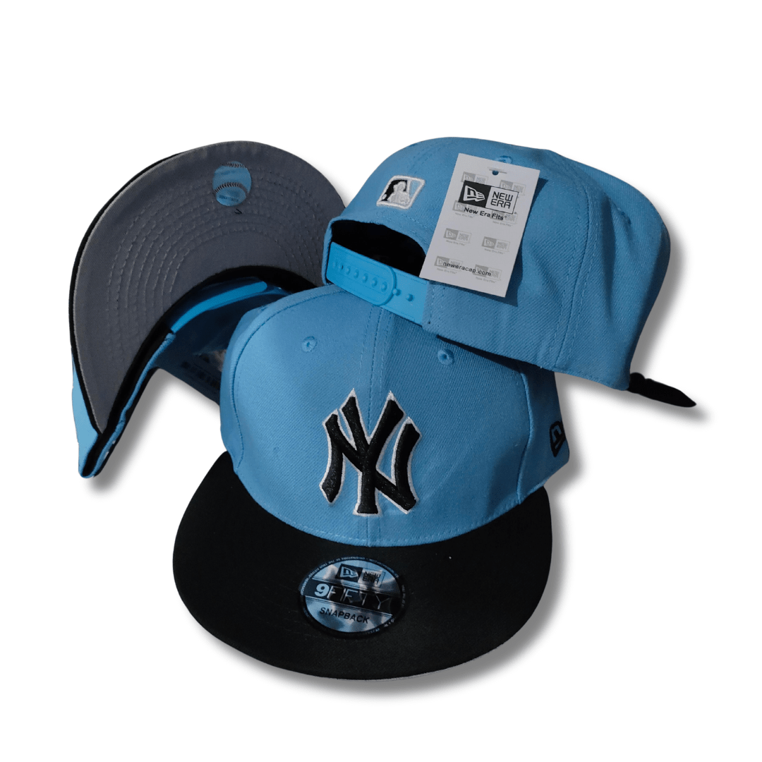 New York Yankees New Era 9FIFTY Light Blue with Black Brim ¨C Snapback Cap