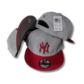 New York Yankees New Era 9FIFTY Grey and Red ¨C Snapback Cap