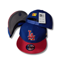 Men's Los Angeles Dodgers New Era Royal/Red Primary Jewel Gold Undervisor 59FIFTY ¨C Snapback Cap