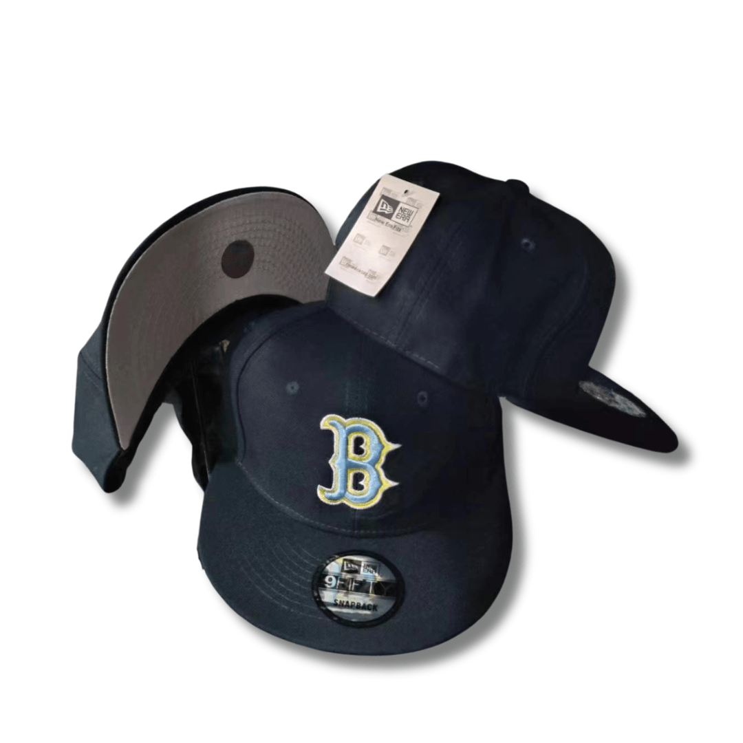 New Era Boston Logo Adjustable Navy Blue ¨C Snapback Cap