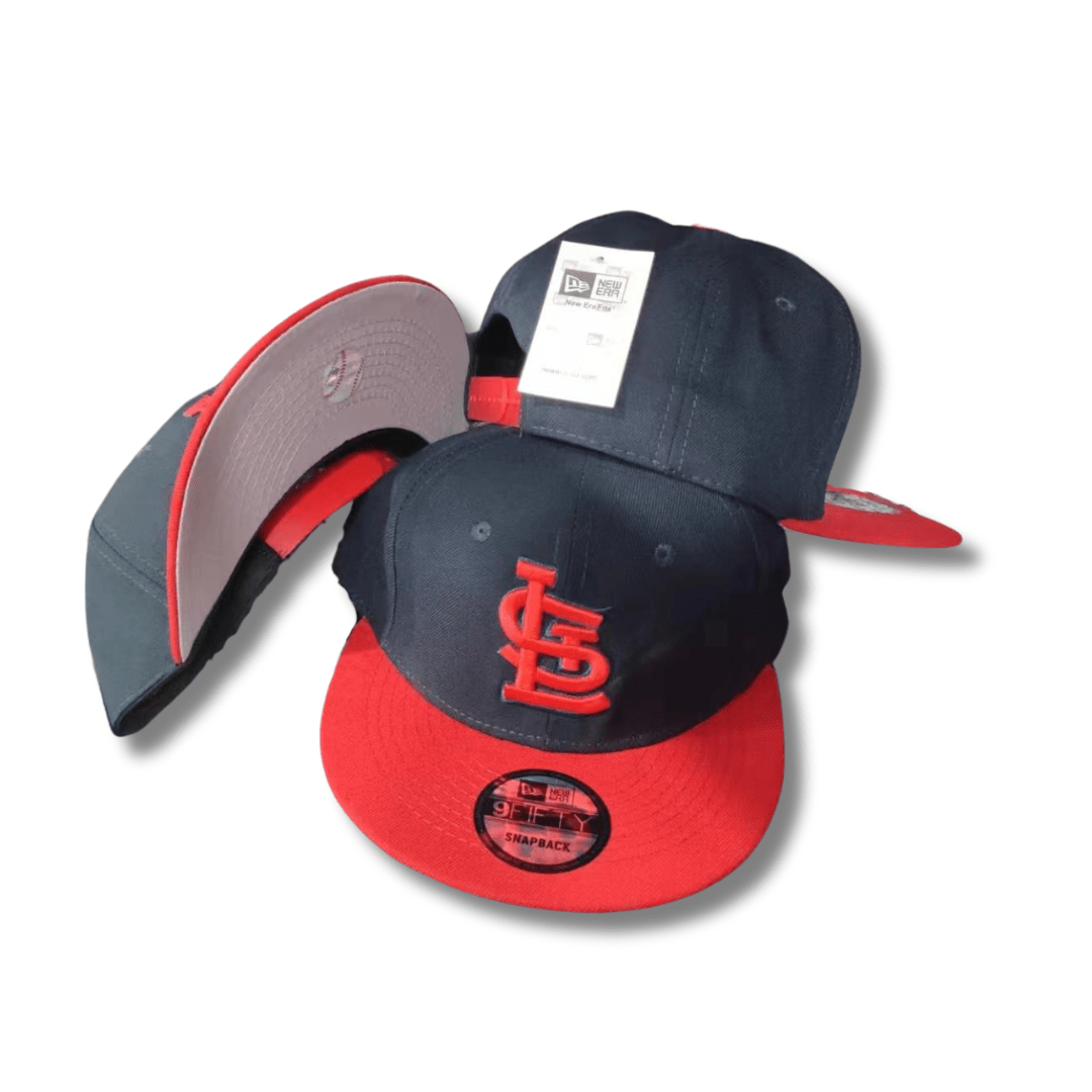 St. Louis Logo with Two-Tone Design Navy Blue and Red ¨C Snapback Cap
