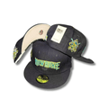 Milwaukee Fitted Hat with Embroidered Script and Commemorative Patch Black ¨C Fitted Cap