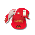 San Diego Padres City Flag Visor Clip Side-Patch Red Hat by New Era ¨C Fitted Cap