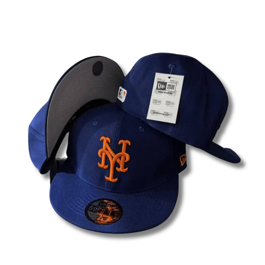 New York Mets MLB Cap with Classic Team Logo Royal Blue ¨C Fitted Cap
