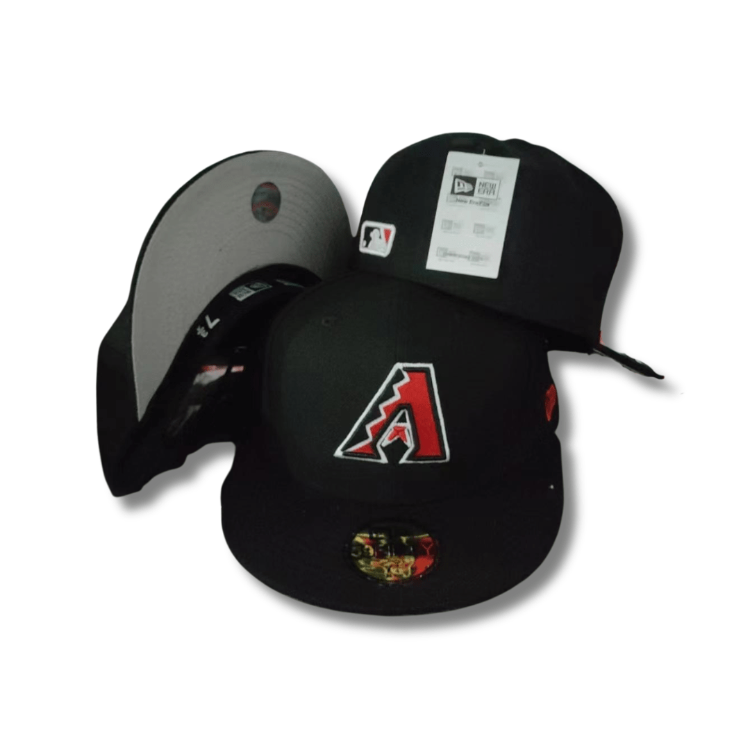 New Era Arizona Diamondbacks OTC 59Fifty Black and Red ¨C Fitted Cap