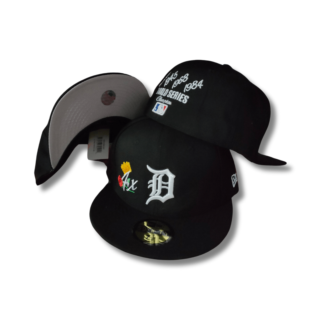 Detroit Tigers 4x World Series Champions Black  ¨C Fitted Cap