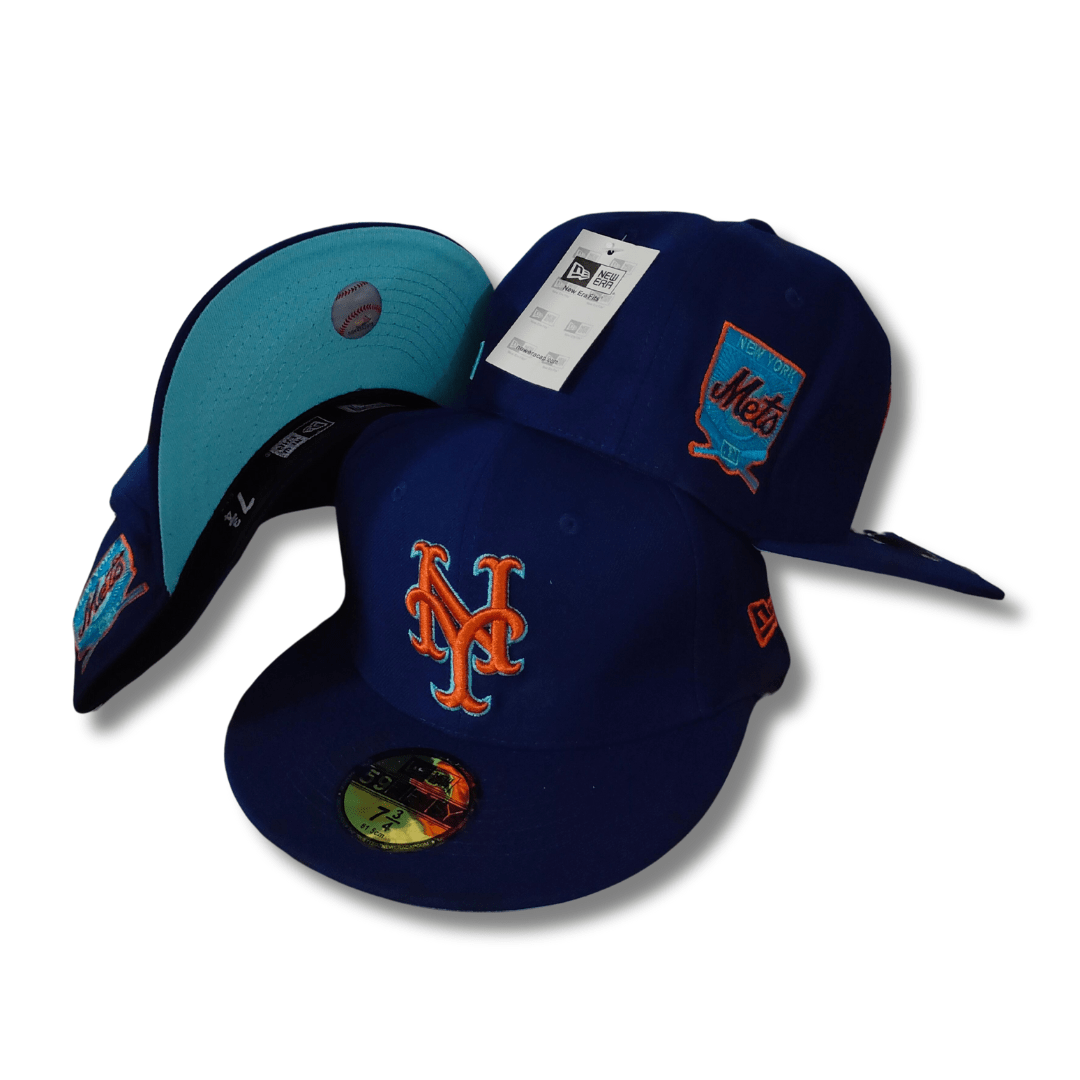 New York Mets 59FIFTY with Side Patch Embroidery Royal Blue ¨C Fitted Cap