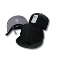 New York Yankees Blackout All Black with Tonal Logo ¨C Snapback Cap