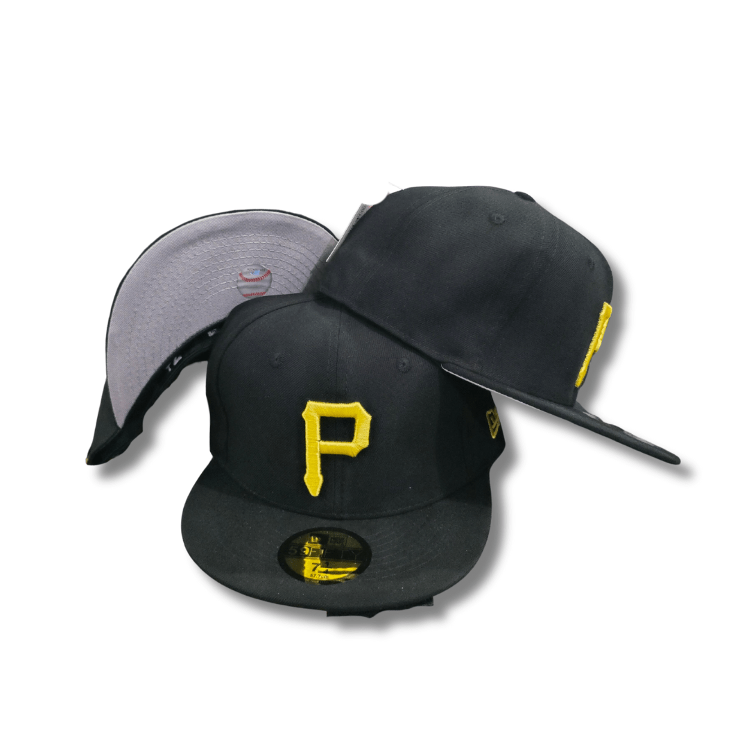 Pittsburgh Pirates with Classic Yellow Logo Black ¨C Snapback Cap