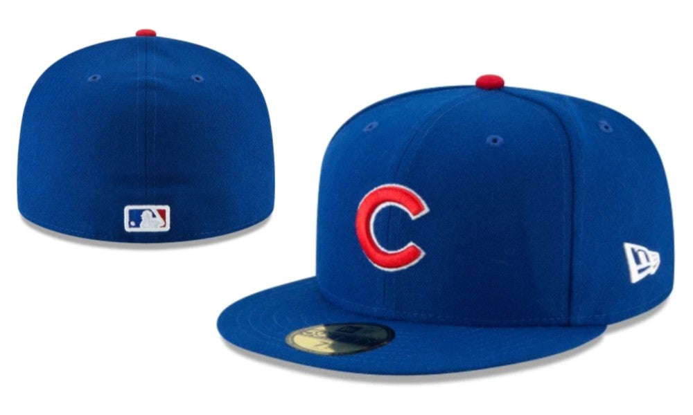 Chicago Cubs Fitted Hat ¨C Royal Blue with Red and White Logo