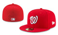 Washington Nationals Fitted Hat ¨C Red with White Logo