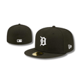 Detroit Tigers MLB Fitted Cap ¨C Classic Black and White Design