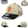 San Francisco Giants Trucker Cap with Embroidered Logo ¨C Beige and Black