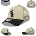 Chicago White Sox Trucker Cap with Mesh Back ¨C Beige and Black