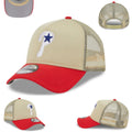 Philadelphia Phillies Retro Trucker Hat ¨C Beige and Red with Mesh Back