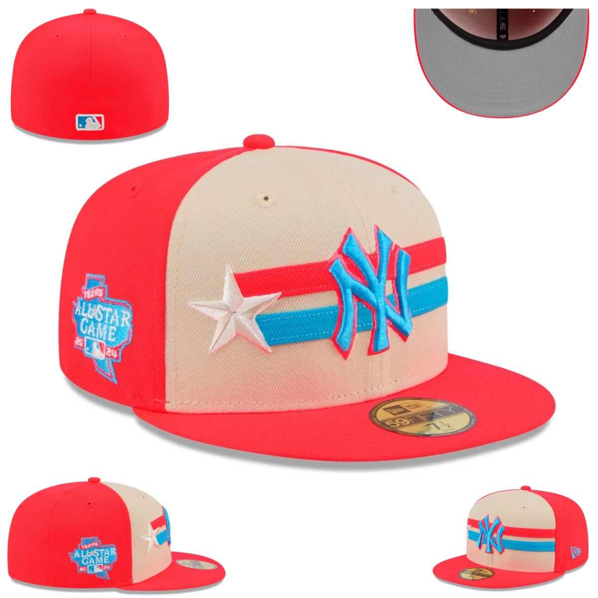 New York Yankees 2024 All-Star Game Cap ¨C Red and Beige