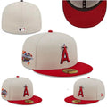 Los Angeles Angels 2002 World Series Hat with Red Brim and Undervisor ¨C Cream