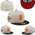 San Francisco Giants World Series Hat with Black Brim and Red Undervisor ¨C Cream